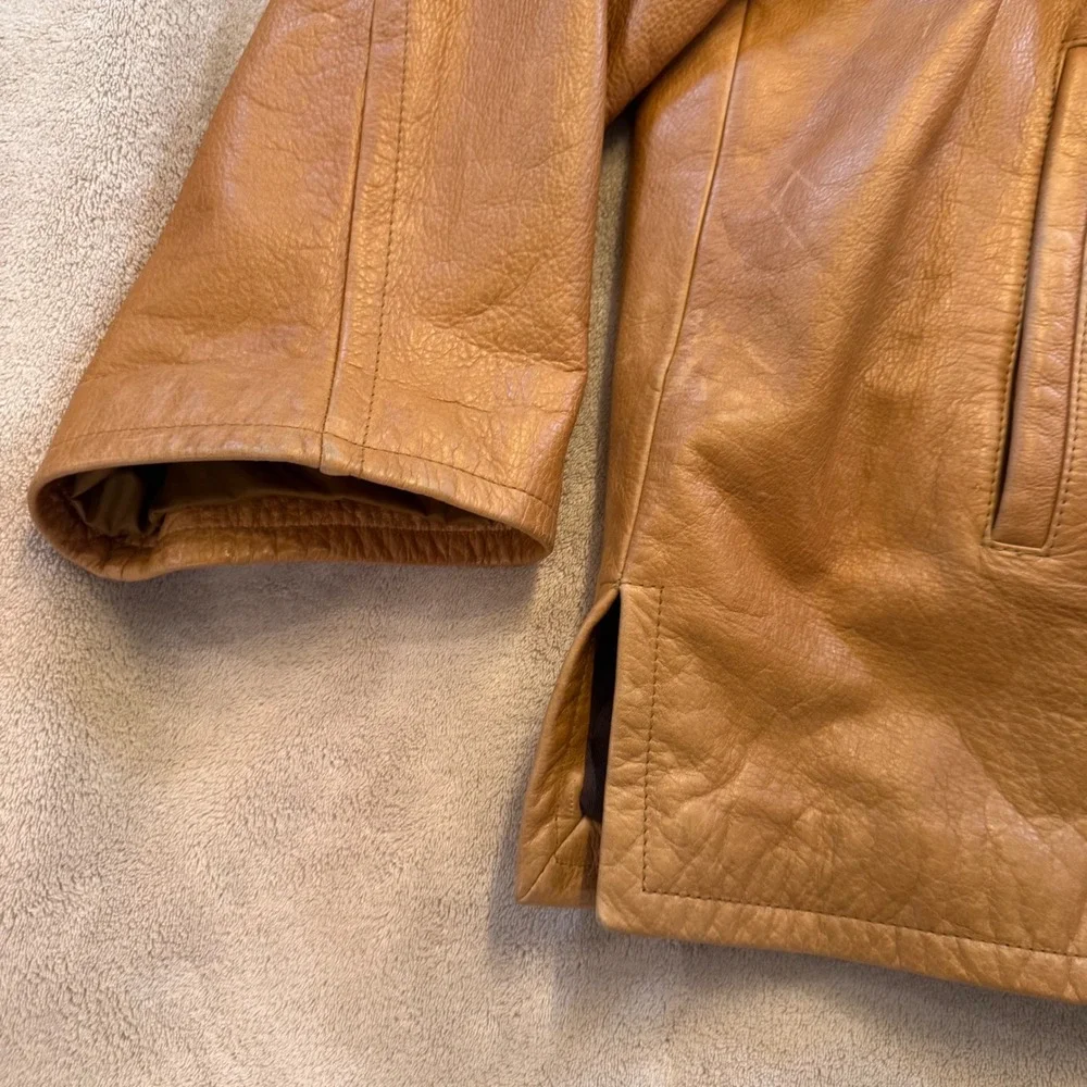 Vintage Wilsons Leather M. Julian Tan Cognac Leather Jacket Thinsulate Sz 3X‎